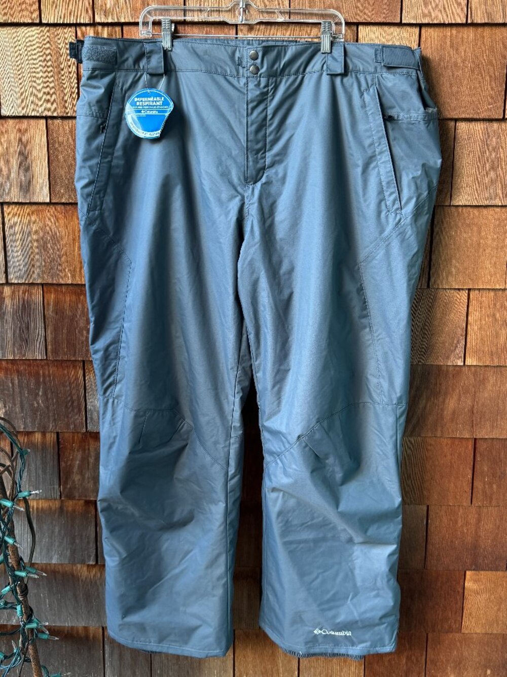 NEW Columbia Grey Omni Heat Snow Ski Fuzzy Lined Pants in Women's 3X